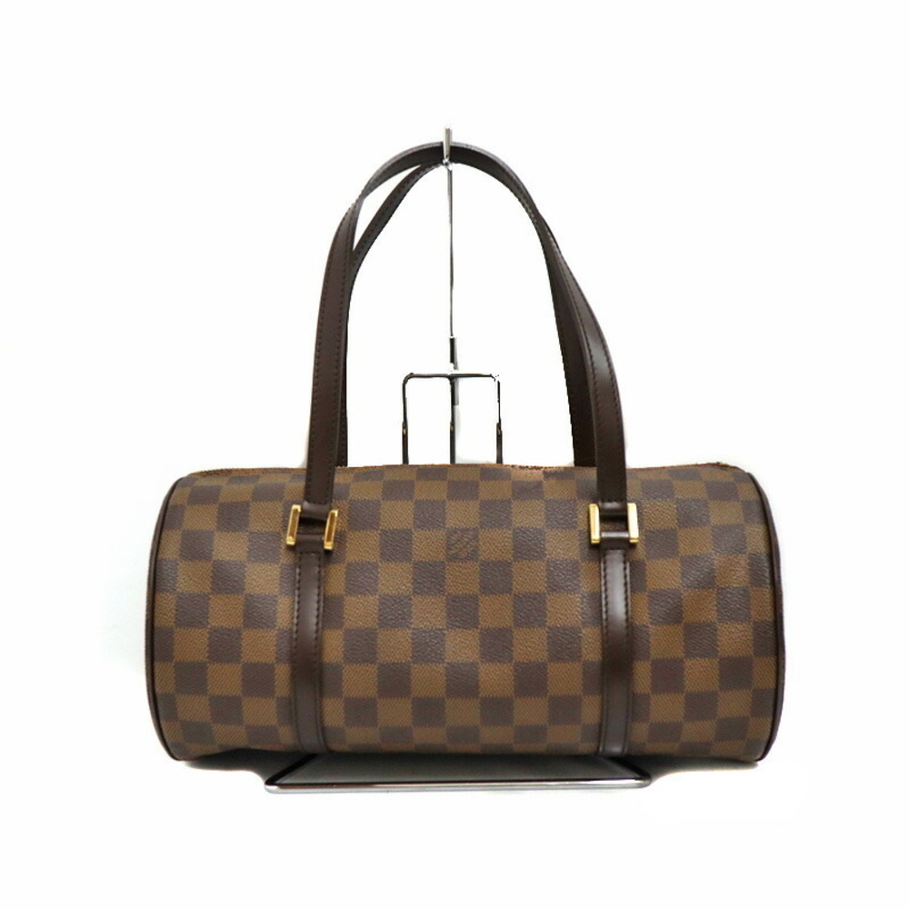 Louis Vuitton Papillon Handbag Leather Brown